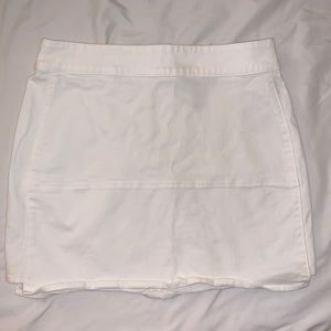 White miniskirt